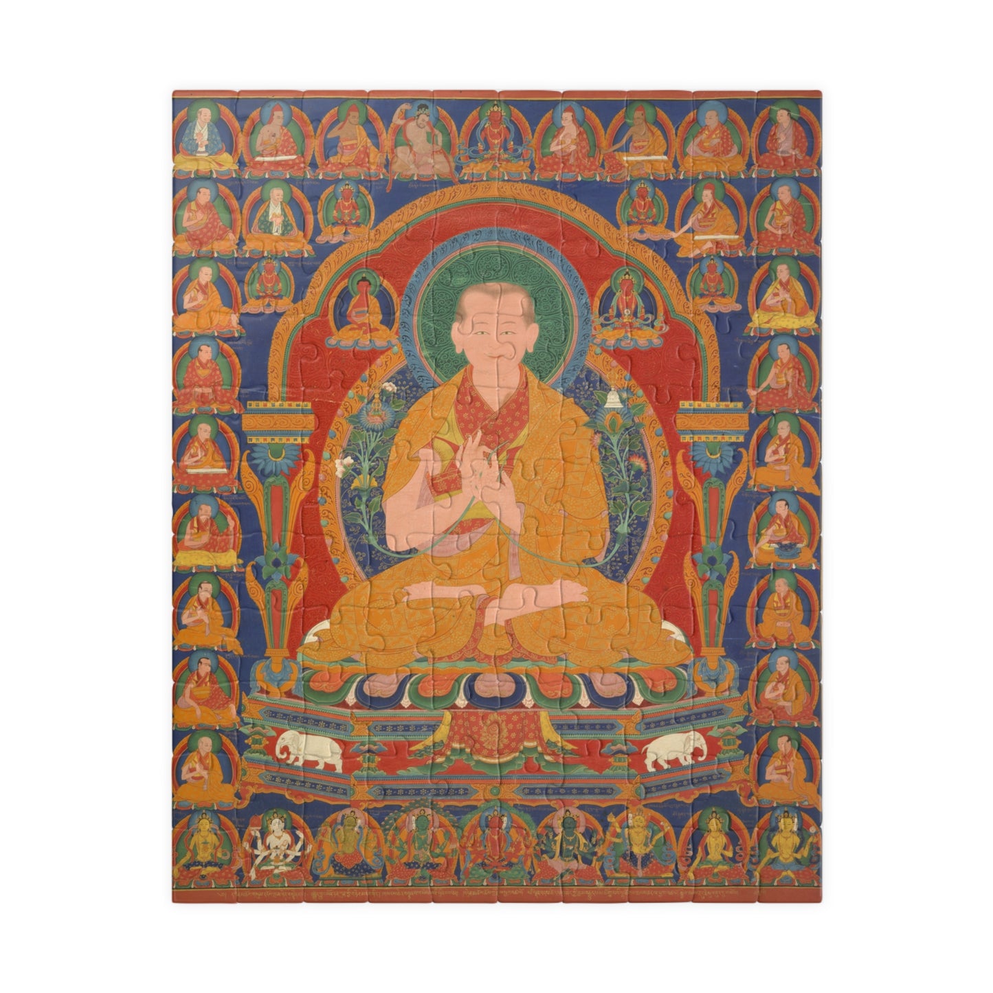 Seventh Abbot of Ngor Monastary Art Puzzle - Mindfulness Meditation Jigsaw (110/252/520 pcs)