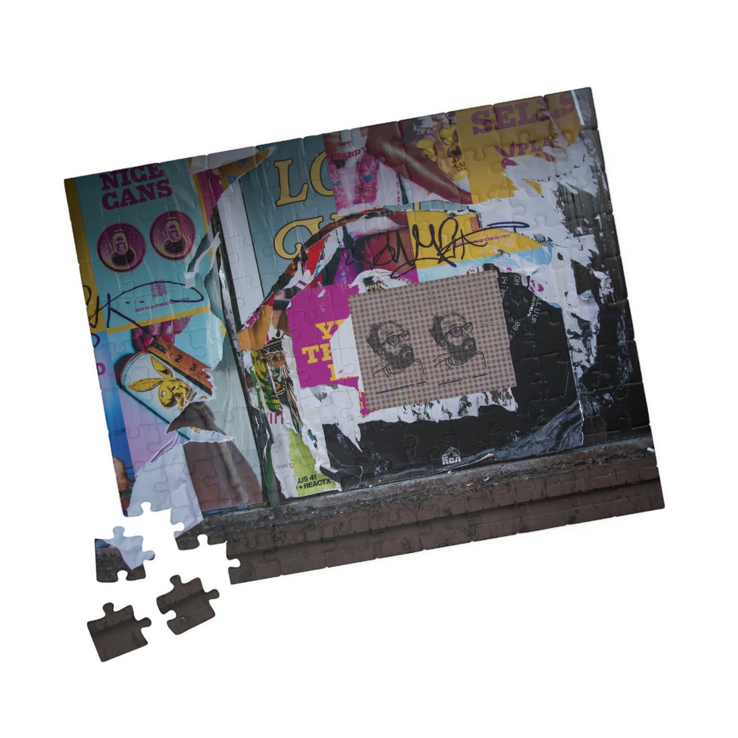 Chicago Logan Square Graffiti Puzzle — Urban Street Art Jigsaw
