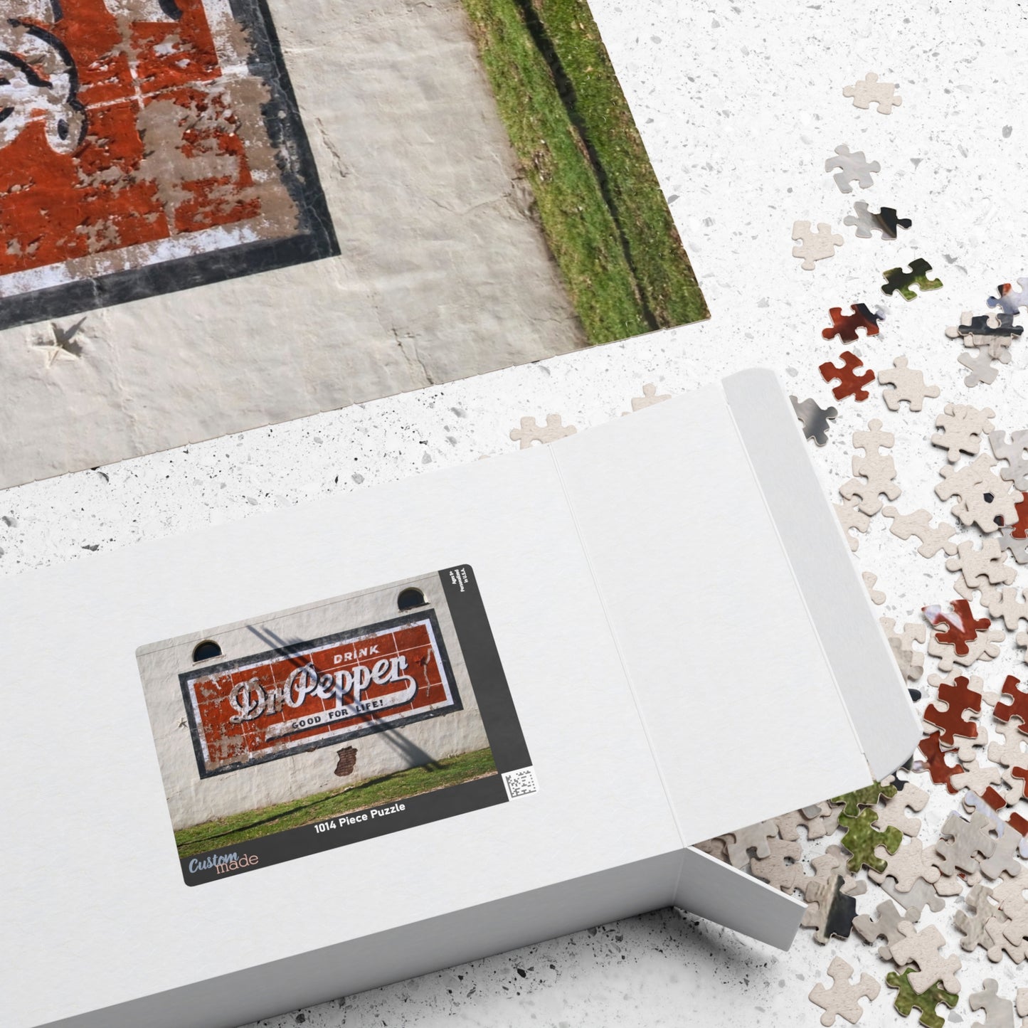 Vintage Dr Pepper Wall Puzzle — Retro Soda Sign Jigsaw (110/252/520/1014 pc)