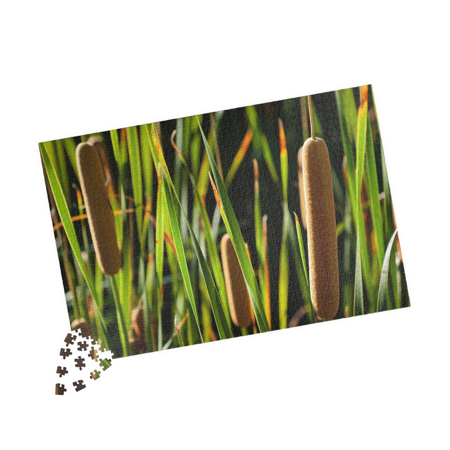 Cattail Marsh Nature Puzzle — Scenic Jigsaw (110/252/520/1014 pcs)