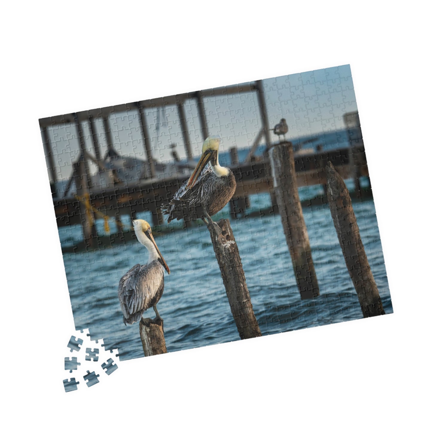 Caye Caulker Pelican Harbor Puzzle - Scenic Belize Island Panorama (252–1014 pcs)