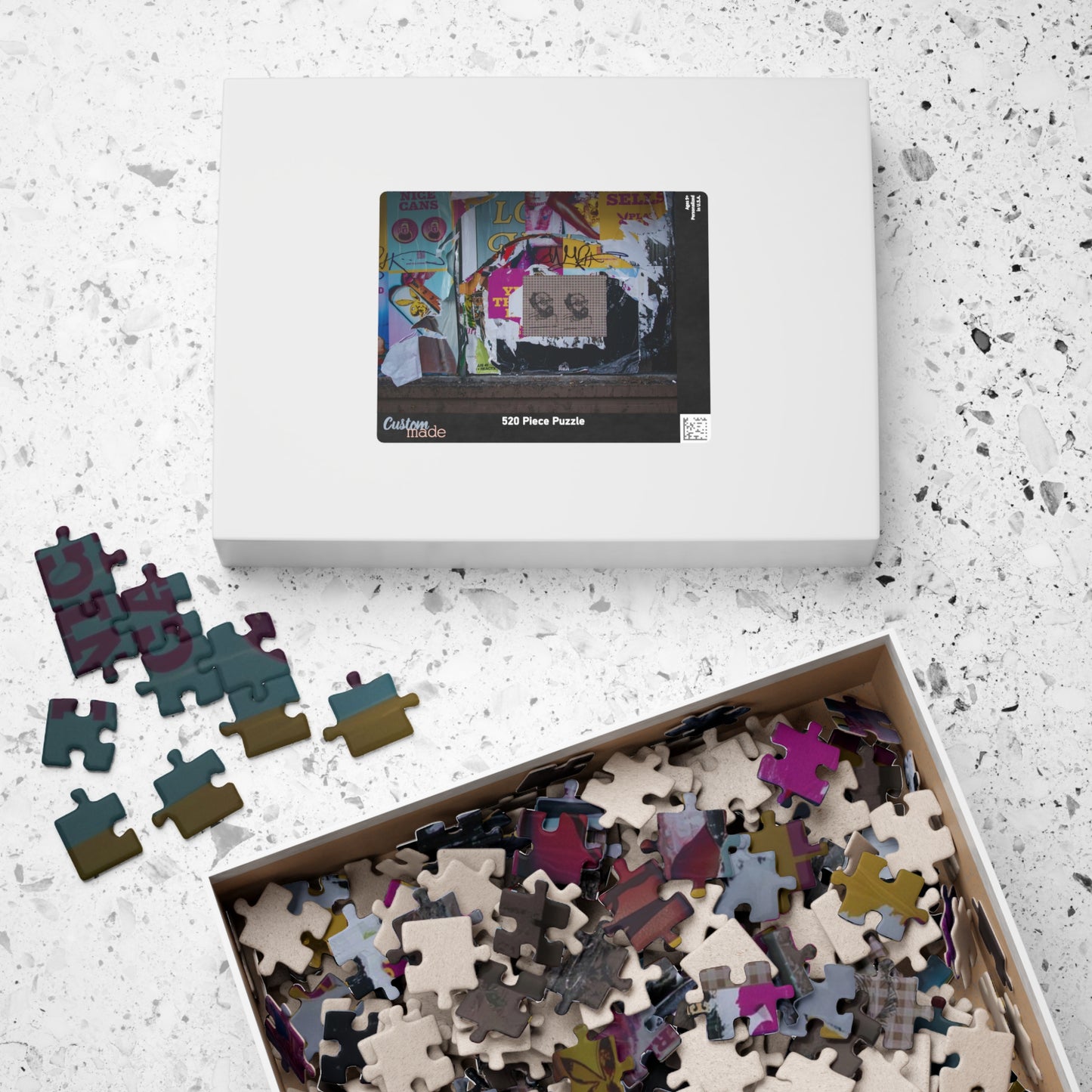 Chicago Logan Square Graffiti Puzzle — Urban Street Art Jigsaw
