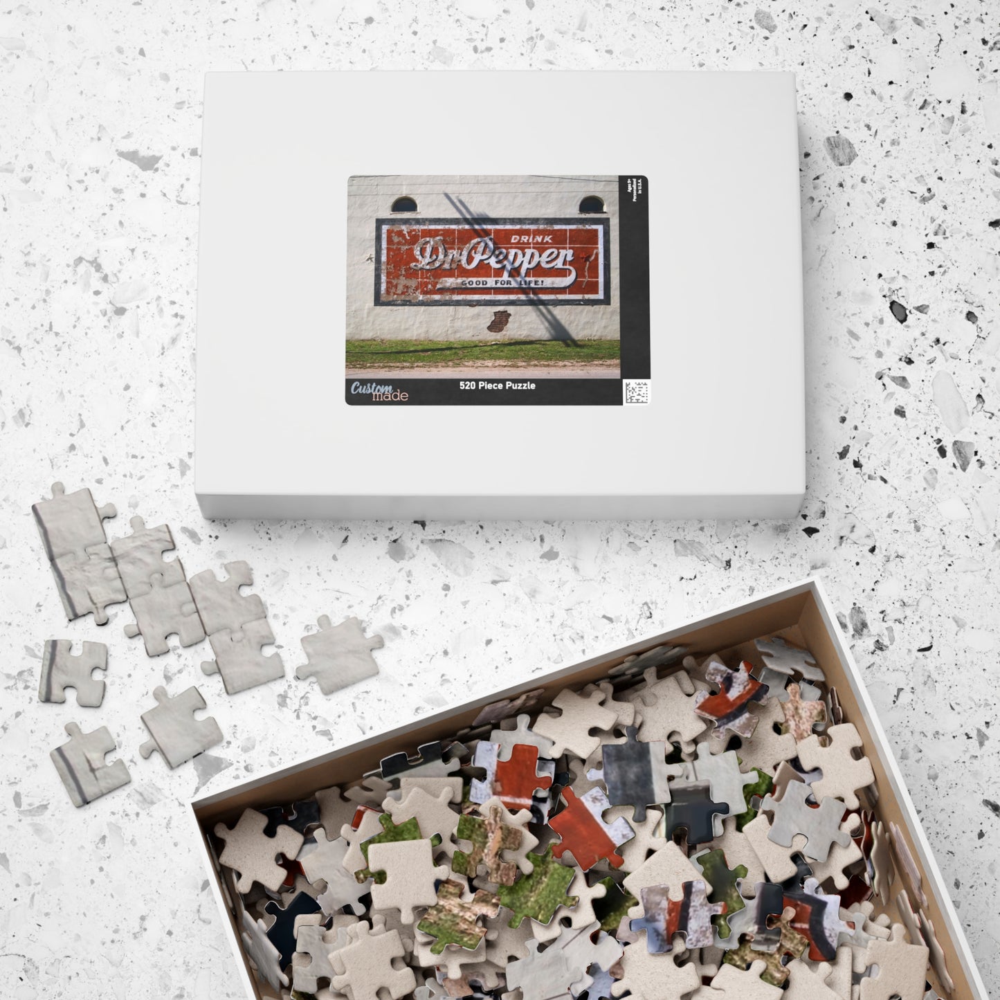 Vintage Dr Pepper Wall Puzzle — Retro Soda Sign Jigsaw (110/252/520/1014 pc)