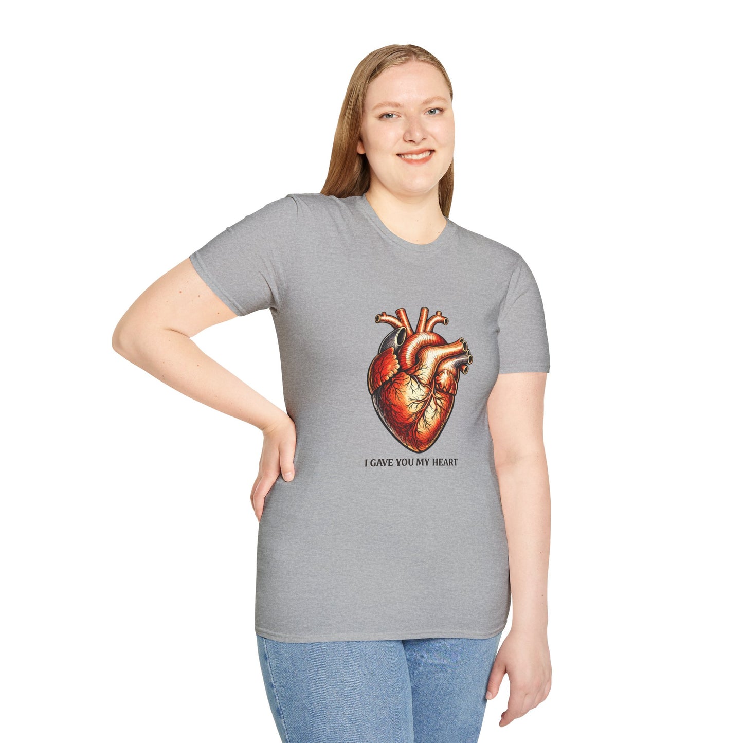 Anatomical Heart T-Shirt — I Gave You My Heart Valentine Graphic Tee