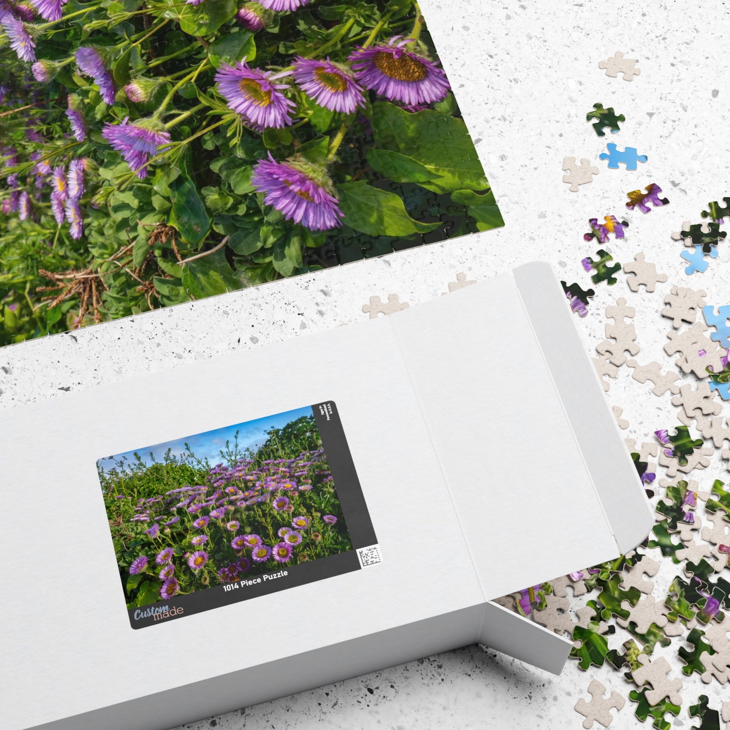 Cornwall Seaside Daisy Puzzle — Praa Sands Coastal Flower Jigsaw (520 pieces)