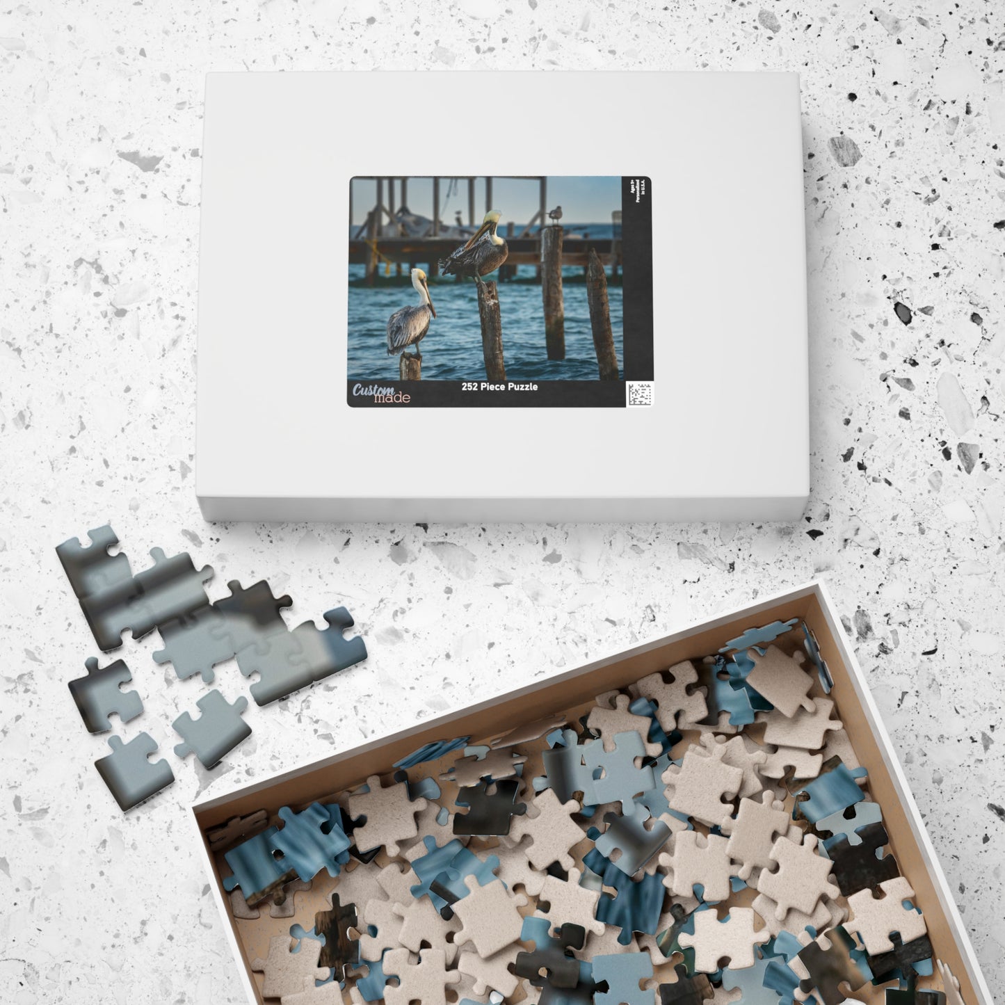Caye Caulker Pelican Harbor Puzzle - Scenic Belize Island Panorama (252–1014 pcs)