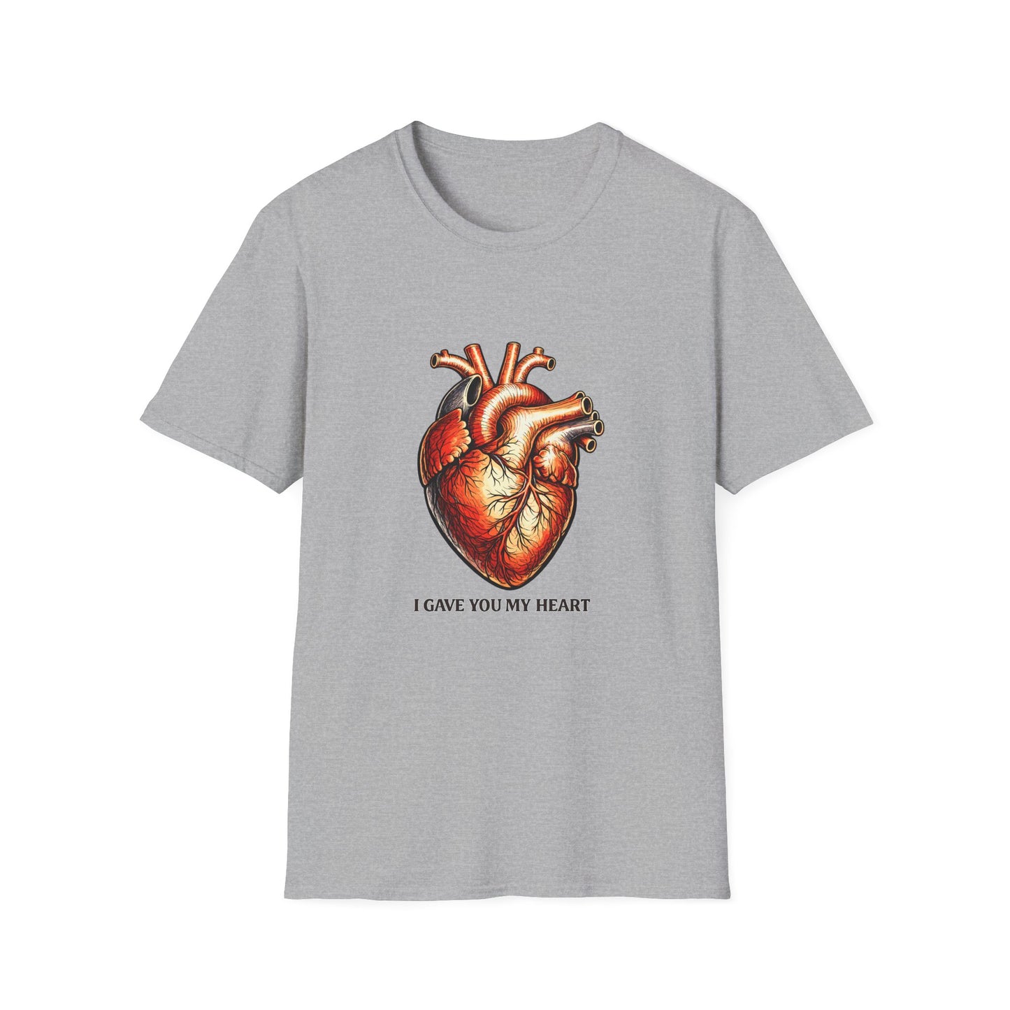 Anatomical Heart T-Shirt — I Gave You My Heart Valentine Graphic Tee