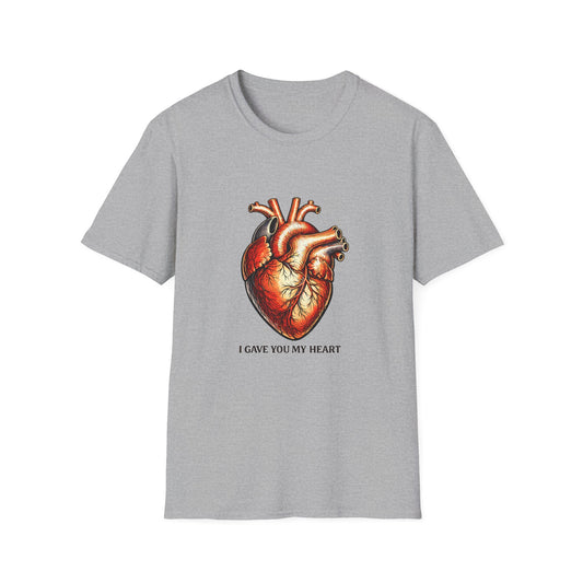 Anatomical Heart T-Shirt — I Gave You My Heart Valentine Graphic Tee