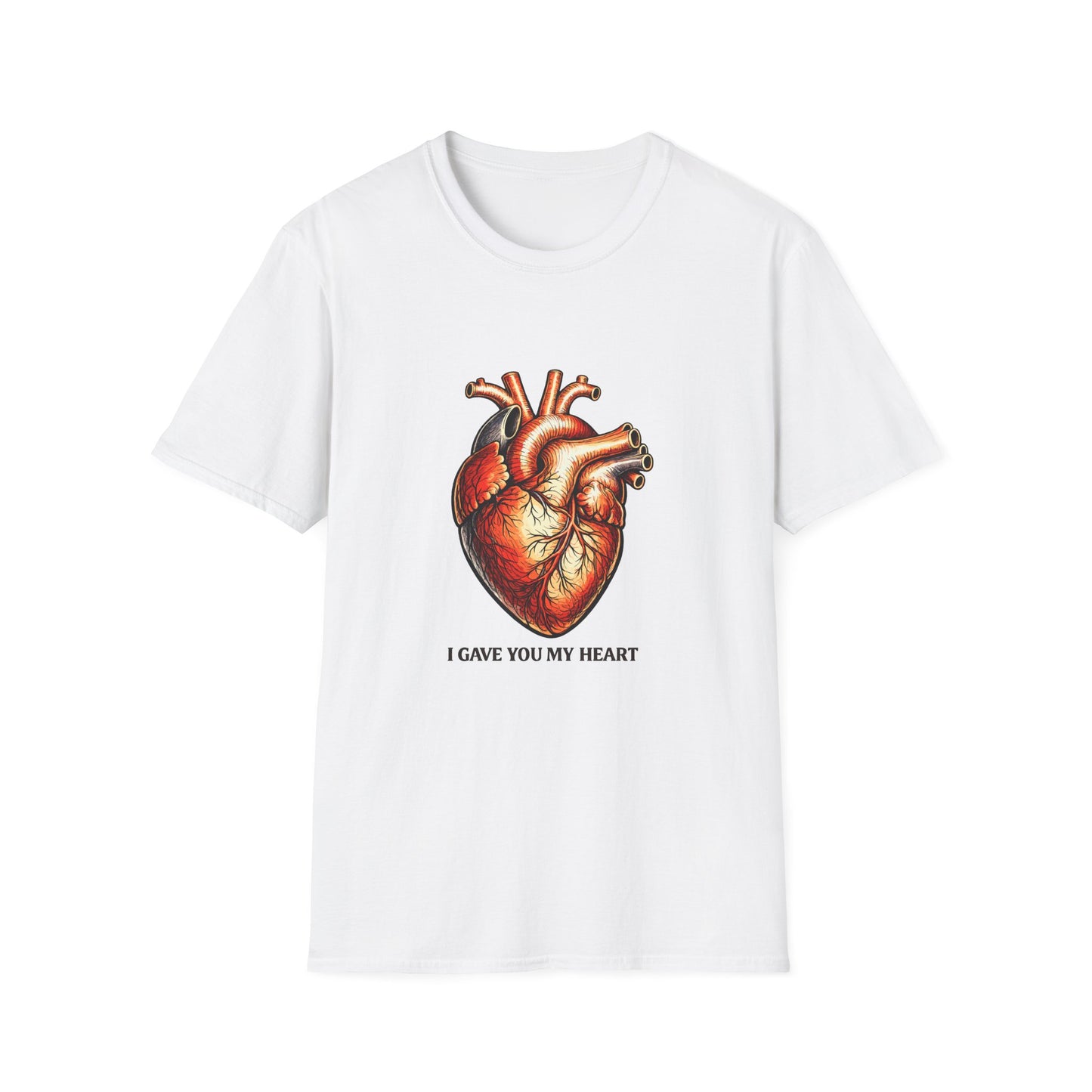 Anatomical Heart T-Shirt — I Gave You My Heart Valentine Graphic Tee