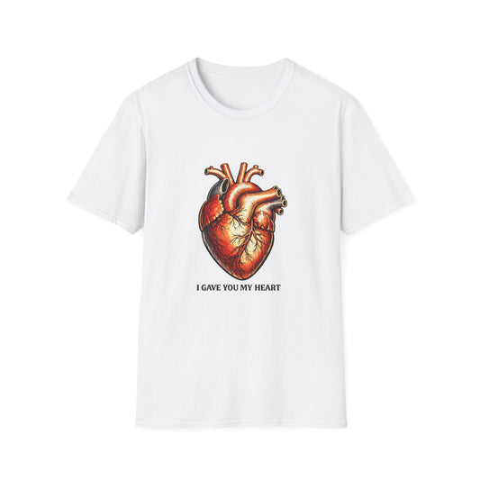 Anatomical Heart T-Shirt — I Gave You My Heart Valentine Graphic Tee