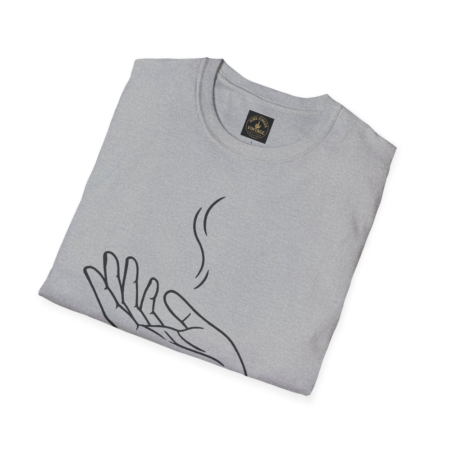"Let Go" Hand Illustration Minimalist Mindfulness T-Shirt
