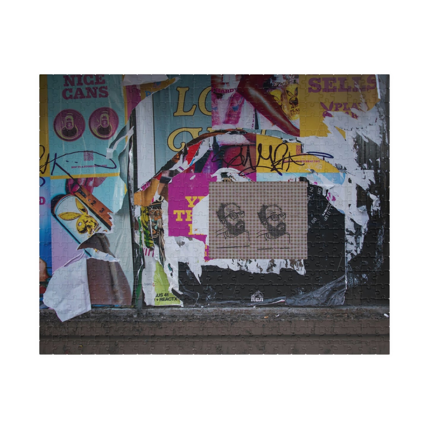 Chicago Logan Square Graffiti Puzzle — Urban Street Art Jigsaw