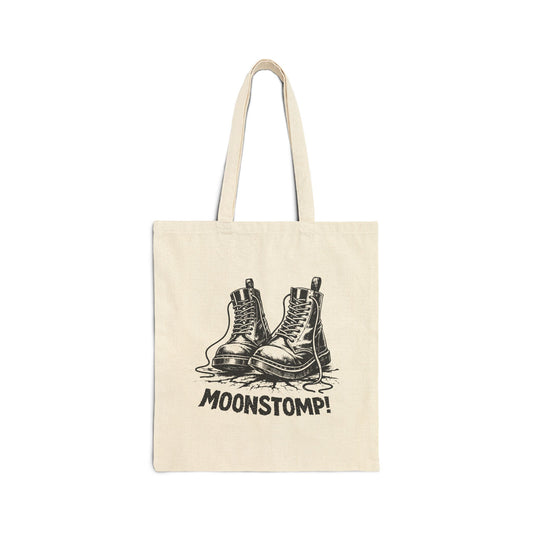 Moonstomp Boots Canvas Tote Bag - Retro Dr. Martens Style Reggae/Ska