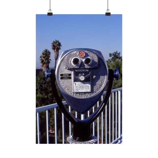 Matte Vertical Poster — Coin-Operated Viewer at The Standard Hotel, LA (Circa 1999)