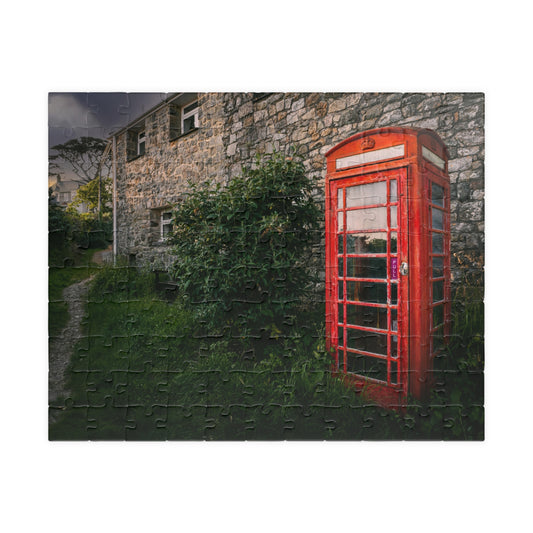Perranuthnoe Cornwall Puzzle — Red Telephone Box & Stone Cottage (110–1014 pcs)