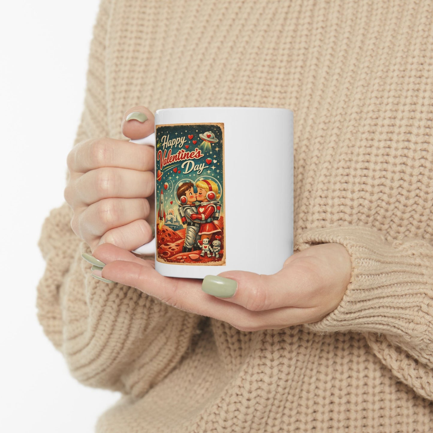 Christmas Nativity Scene Ceramic Mug - Vintage Holiday Nativity Coffee Cup (11oz, 15oz)