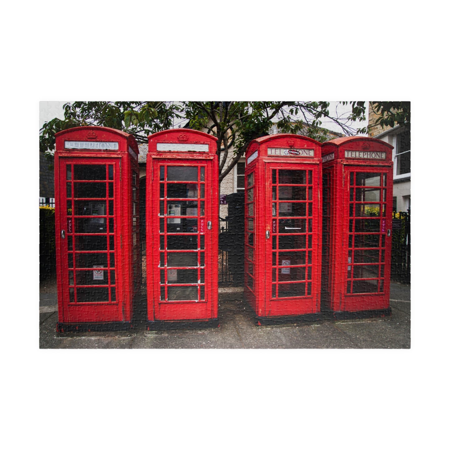 Red London Phone Booths Puzzle 1000+ Piece Photo Jigsaw