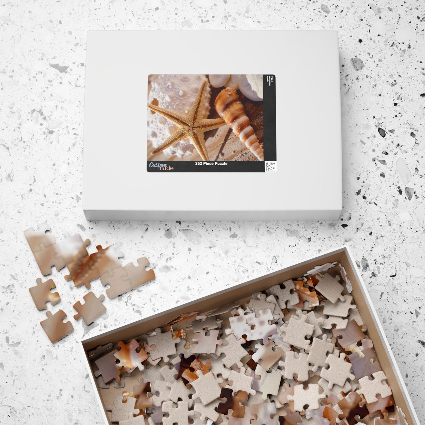 Seashell Starfish Jigsaw Puzzle – Beach Sunset 110/252/520/1014-Piece