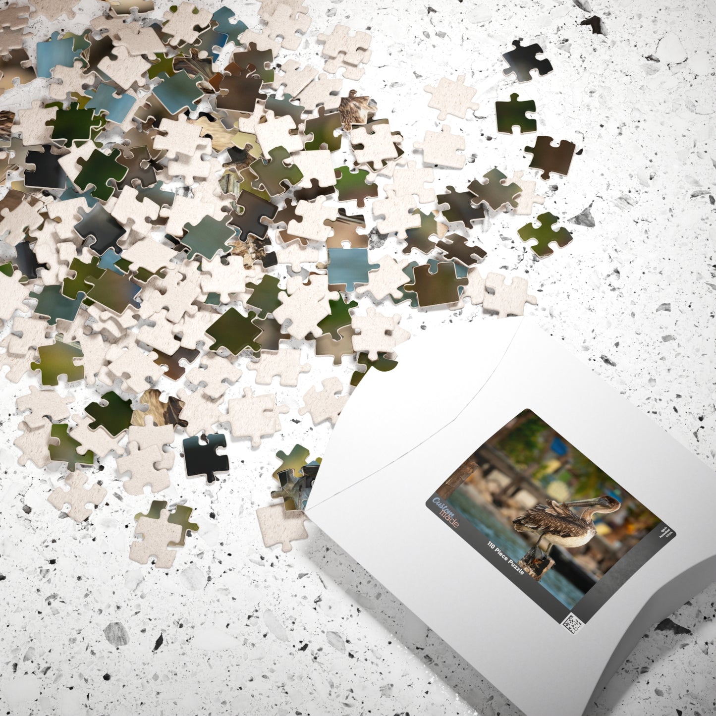 Caye Caulker Brown Pelican Dock Puzzle — 520/1014-Piece Belize Jigsaw