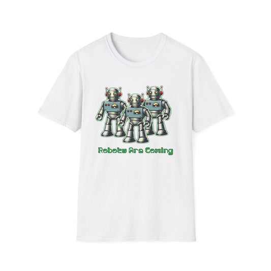 Retro 1950s Robots Are Coming Sci Fi T-Shirt