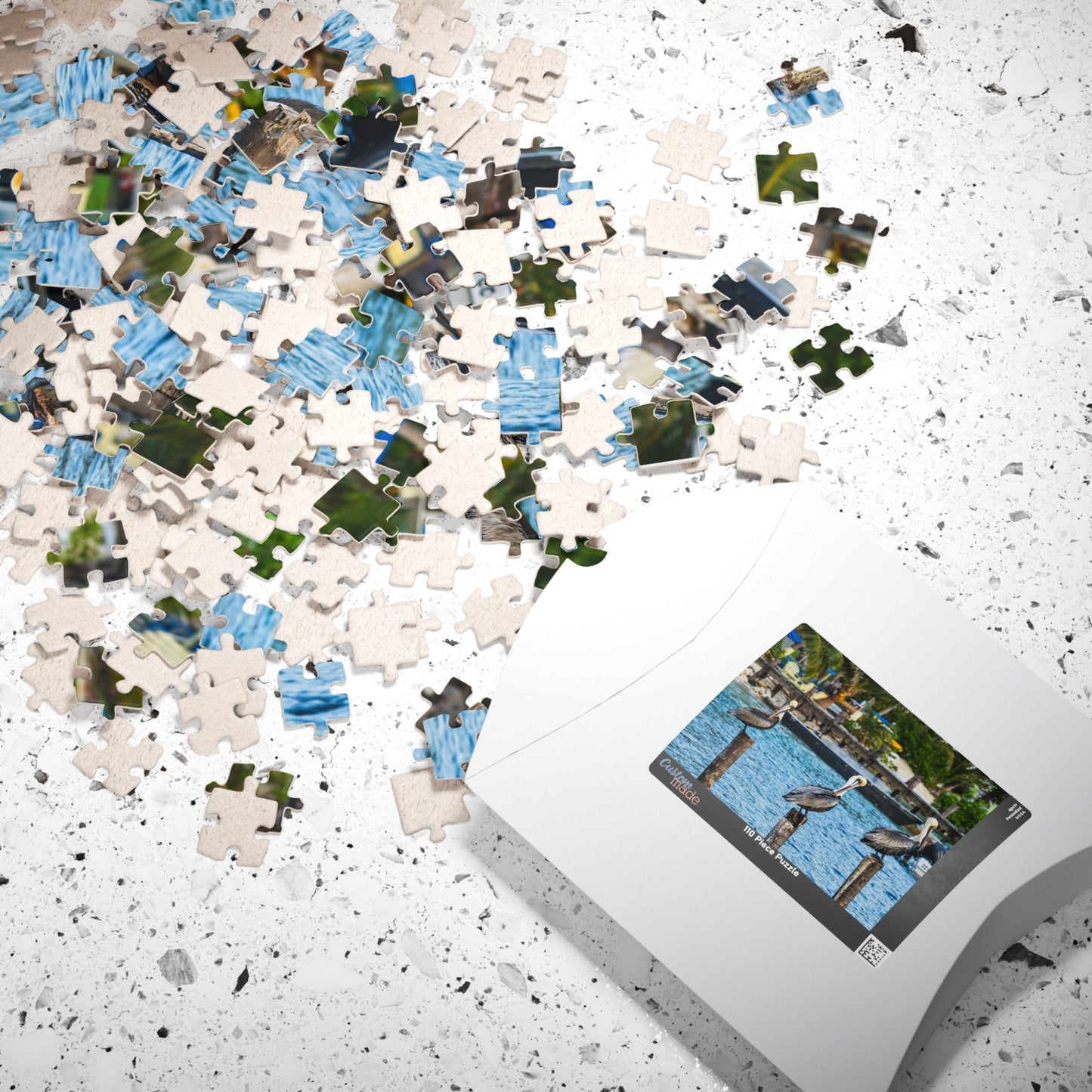 Pelican Harbor Jigsaw Puzzle — Scenic Coastal Bird Photography Puzzle (110–1014 pcs)