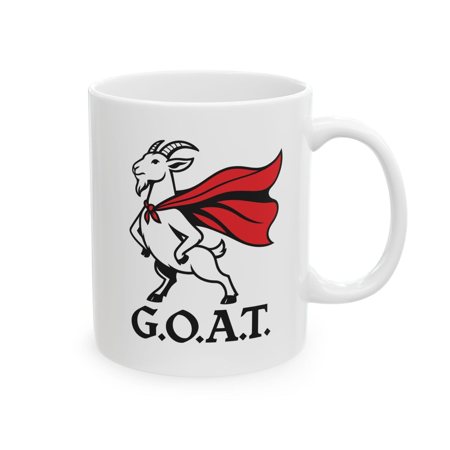Funny Goat Mug – 'Goat' Design Ceramic Coffee Cup (11oz & 15oz)