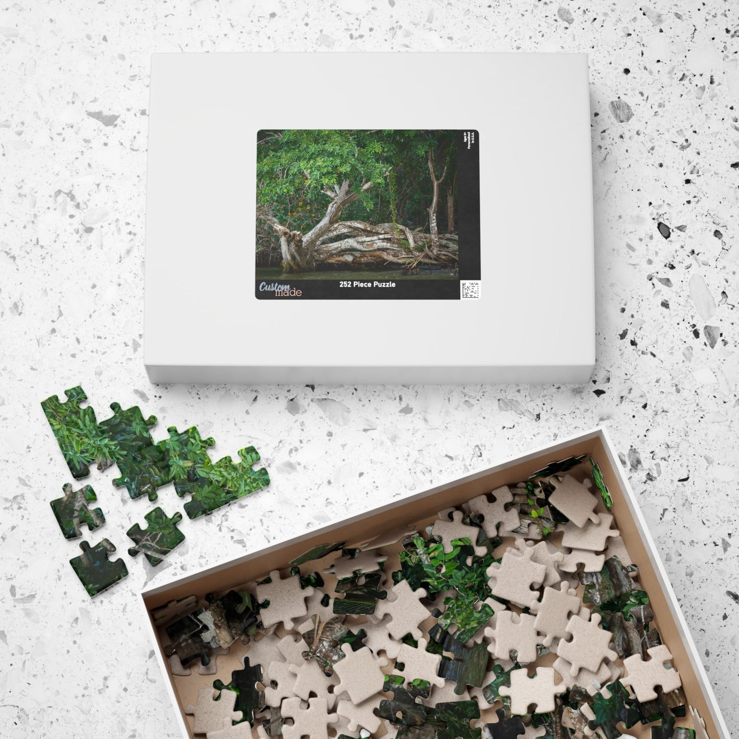 Belize Corozal Lagoon Jigsaw Puzzle — Tree Branches Intertwined (110–1014 pcs)