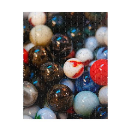Marble Mix Jigsaw Puzzle — Colorful Vintage MarblelPhoto Puzzle (110/252/520/1014 pcs)
