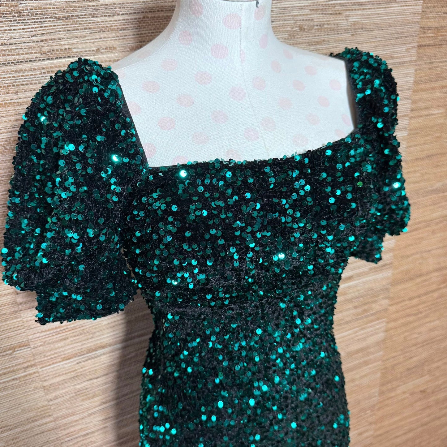 Green Sequin Altar’d State Cocktail Dress