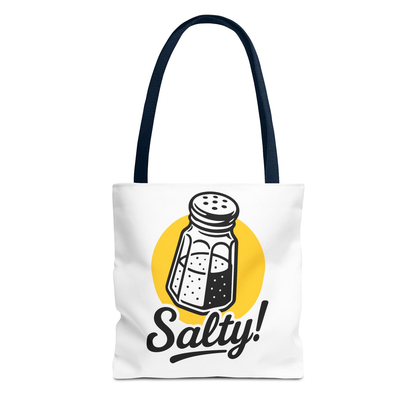 Salty! Salt Shaker Graphic Tote Bag — Funny Kitchen Lover Grocery Bag