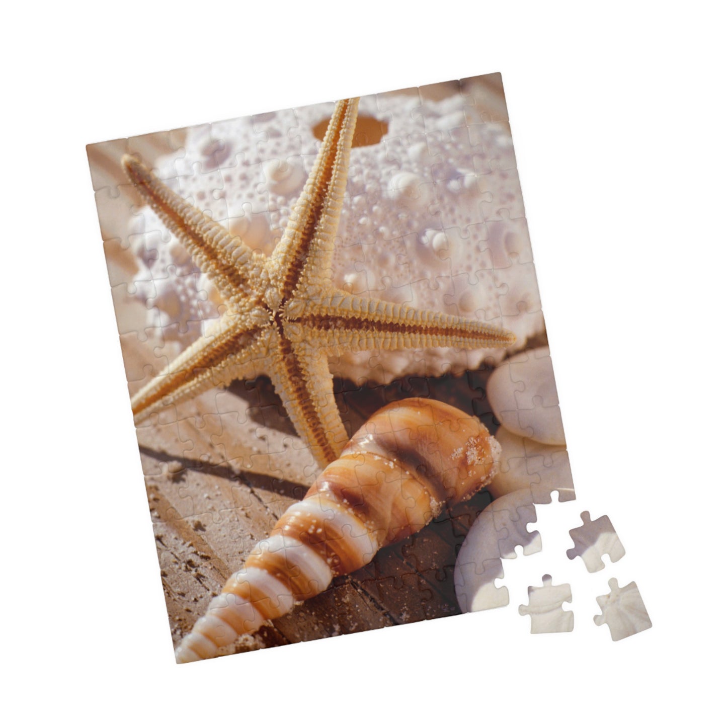 Seashell Starfish Jigsaw Puzzle – Beach Sunset 110/252/520/1014-Piece