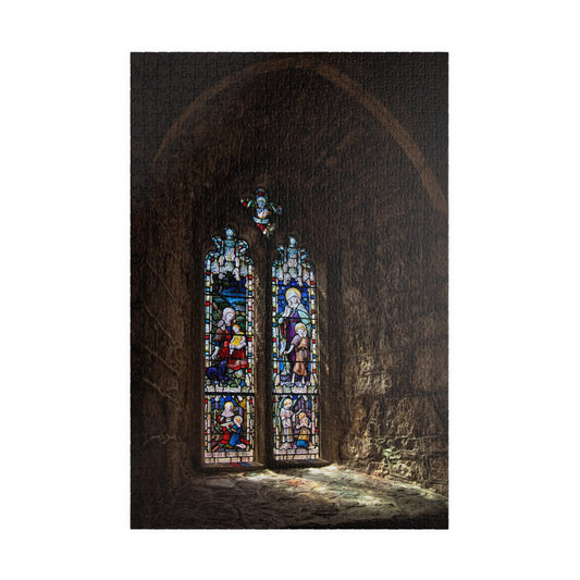 St. Michael’s Mount Stained Glass Puzzle - Gothic Church Jigsaw (110–1014 pcs)