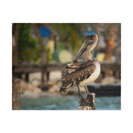 Caye Caulker Brown Pelican Dock Puzzle — 520/1014-Piece Belize Jigsaw