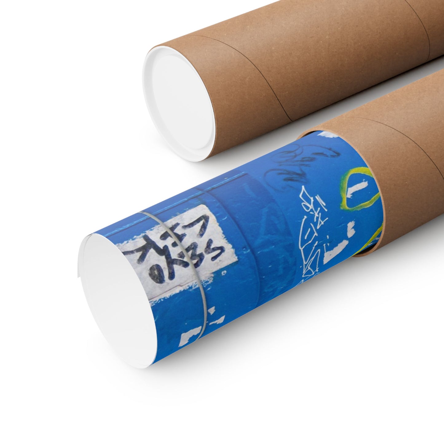 Blue Graffiti Street Art Poster | Urban Utility Boxes Photography