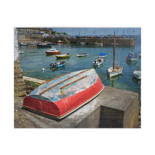 Mousehole Cornwall Fishing Boats Puzzle — Coastal Village Jigsaw (110/252/520/1014 pcs)