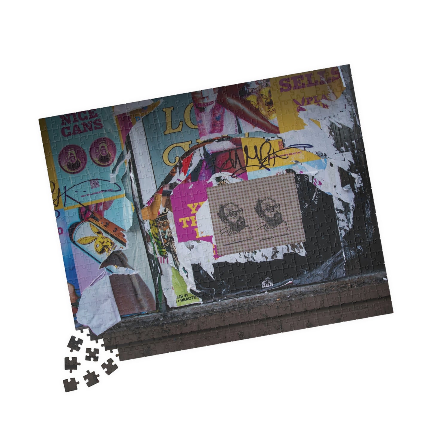 Chicago Logan Square Graffiti Puzzle — Urban Street Art Jigsaw