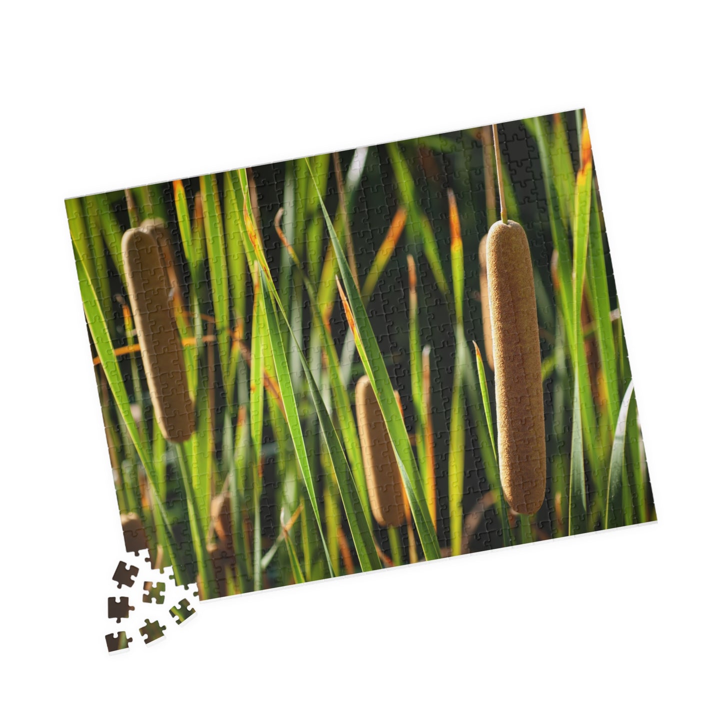 Cattail Marsh Nature Puzzle — Scenic Jigsaw (110/252/520/1014 pcs)