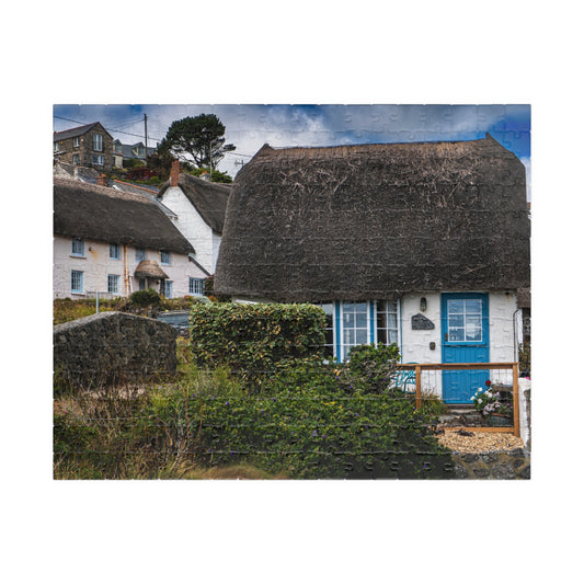 Cadgwith Cornwall UK Thatched Cottage -  Village Jigsaw Puzzle Scenic Harbor 110–1014 Pieces