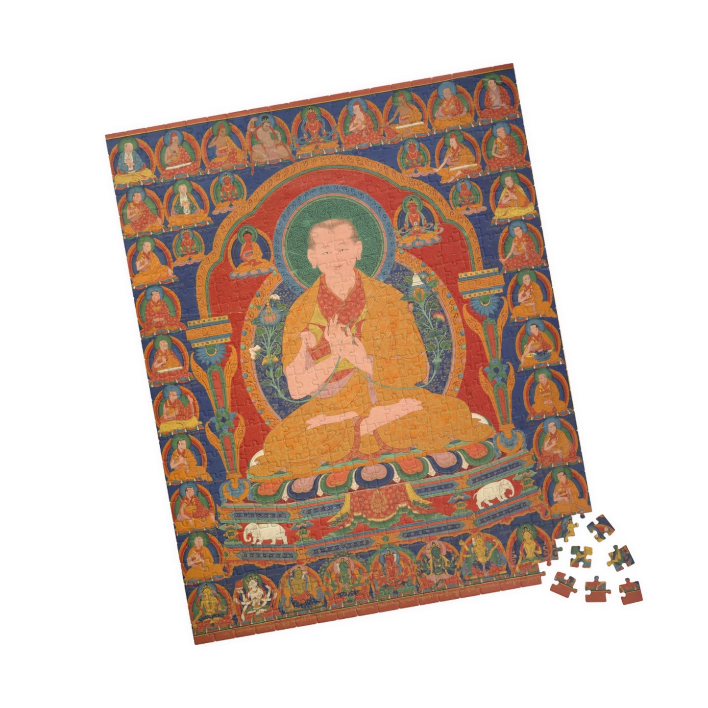 Seventh Abbot of Ngor Monastary Art Puzzle - Mindfulness Meditation Jigsaw (110/252/520 pcs)