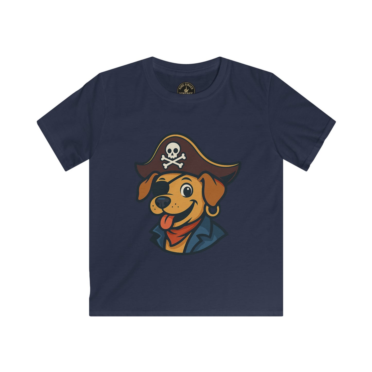 Kids Pirate Dog T-Shirt — Cute Cartoon Pirate Pup Tee for Boys & Girls