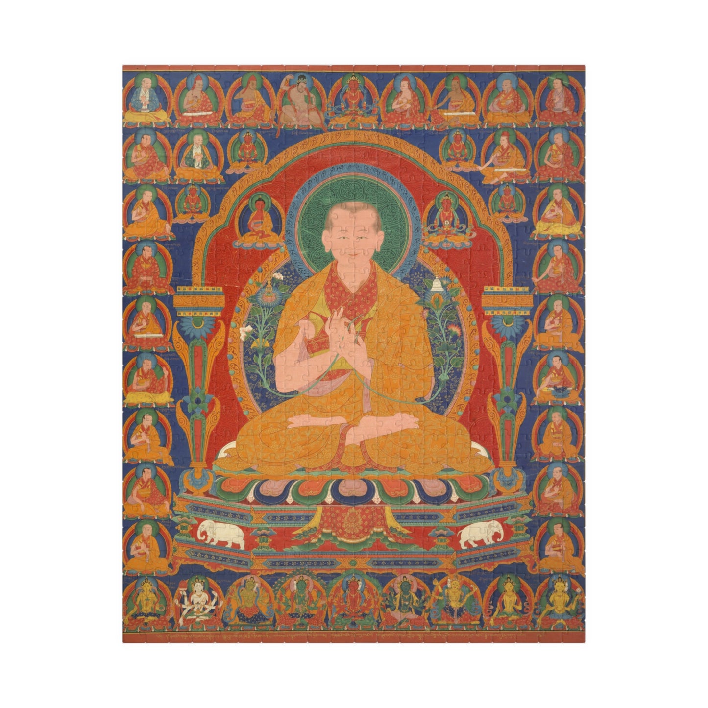 Seventh Abbot of Ngor Monastary Art Puzzle - Mindfulness Meditation Jigsaw (110/252/520 pcs)