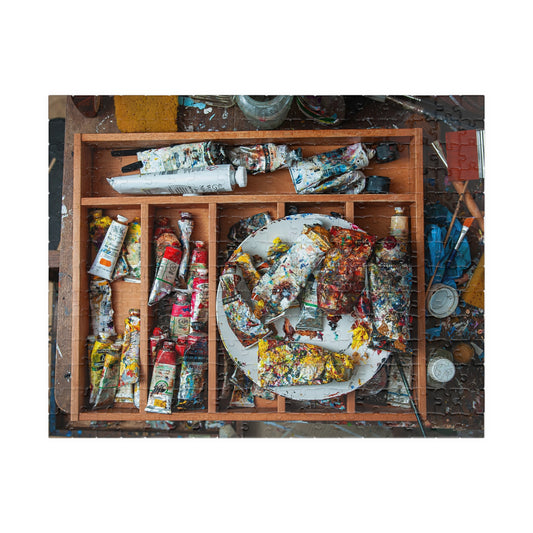 Artist's Paint Tubes & Palette Jigsaw Puzzle — Creative Studio Puzzle (110/252/520/1014 pcs)