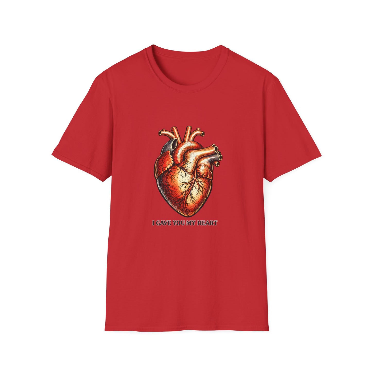 Anatomical Heart T-Shirt — I Gave You My Heart Valentine Graphic Tee