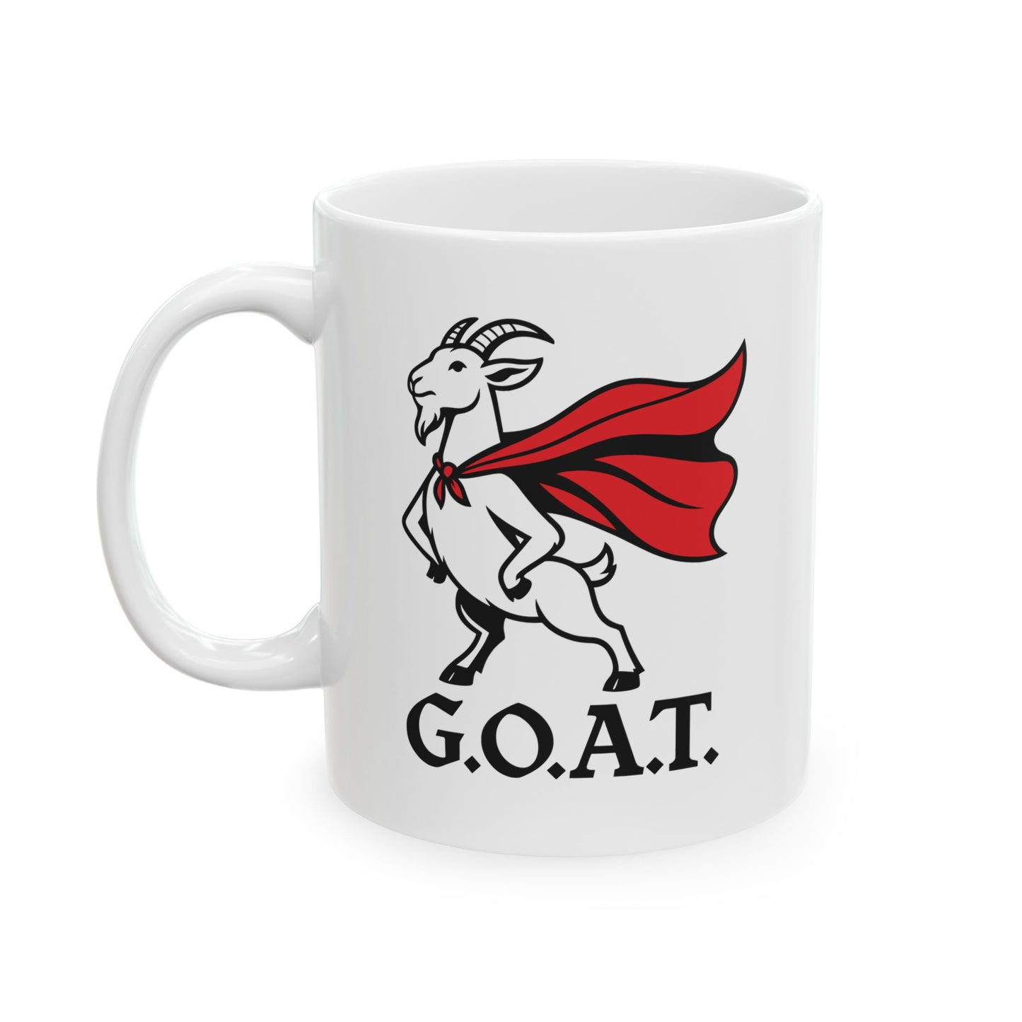 Funny Goat Mug – 'Goat' Design Ceramic Coffee Cup (11oz & 15oz)
