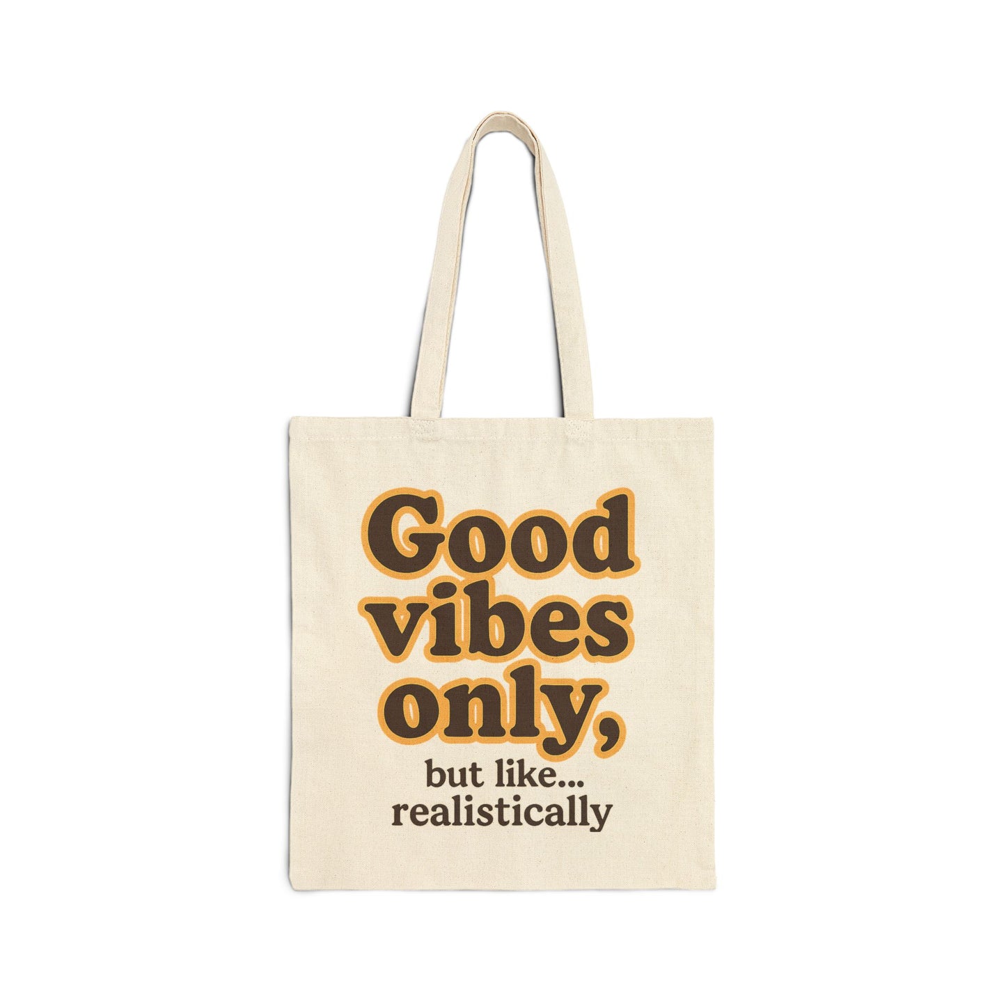 Tote Bag - 'Good Vibes Only' Retro 1970s Type
