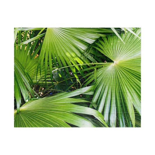 Tropical Palm Leaves Jigsaw Puzzle — Corozal District Belize (110–1014 pcs)
