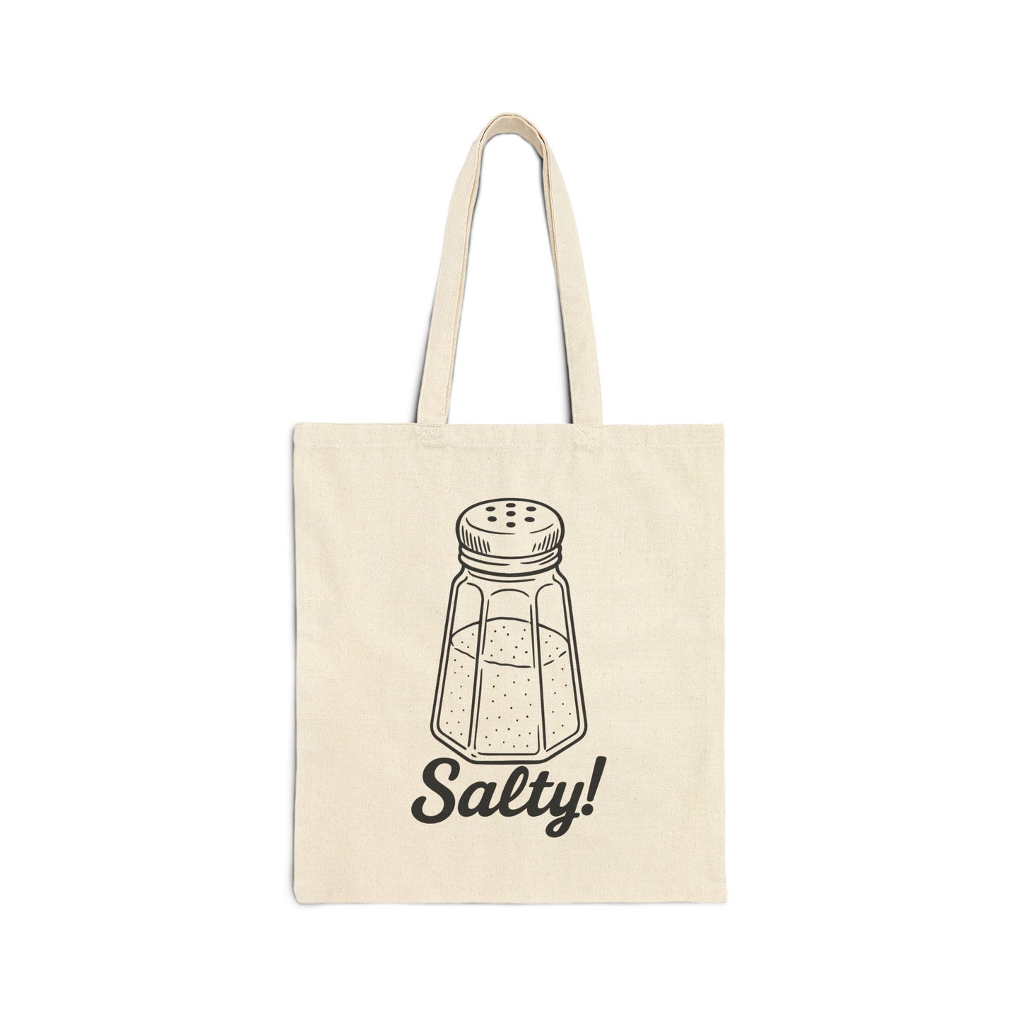 Salt Shaker Illustration Tote Bag | Salty! Script Design