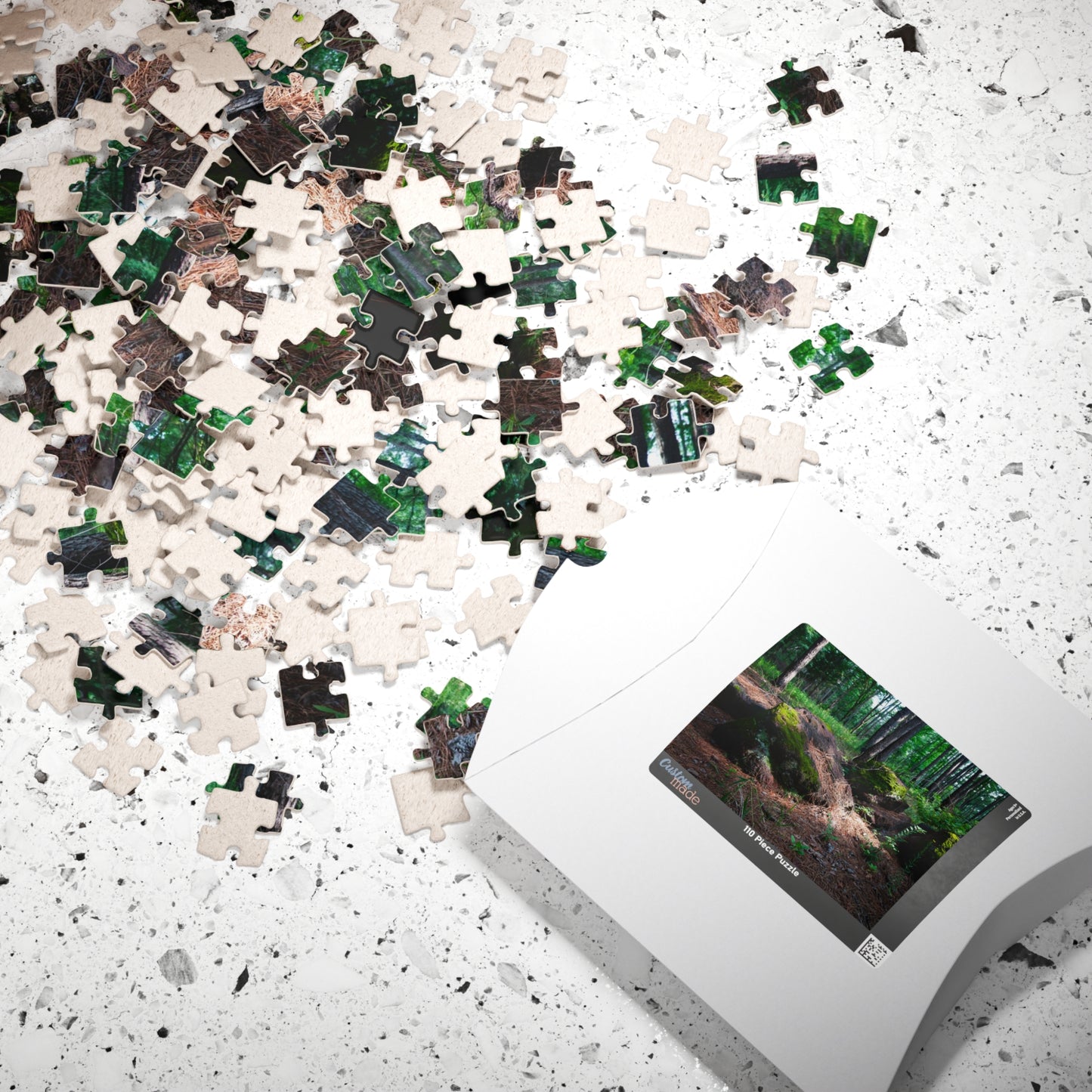 Forest Moss Trail Puzzle — Scenic Woodland Jigsaw (110/252/520/1014 pcs)