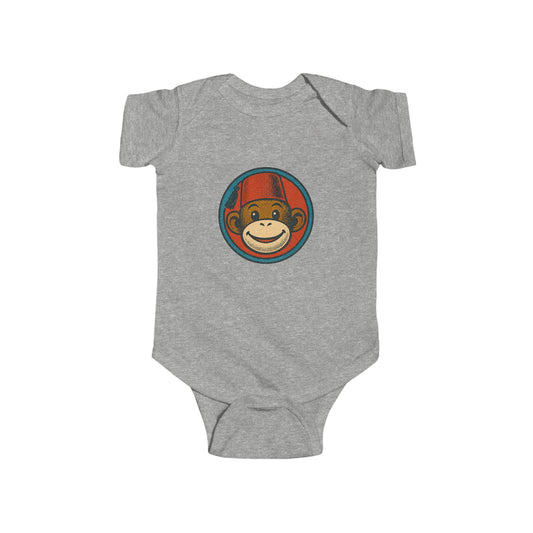 Retro Monkey Infant Bodysuit – Cute Vintage Ape Graphic Baby One-Piece