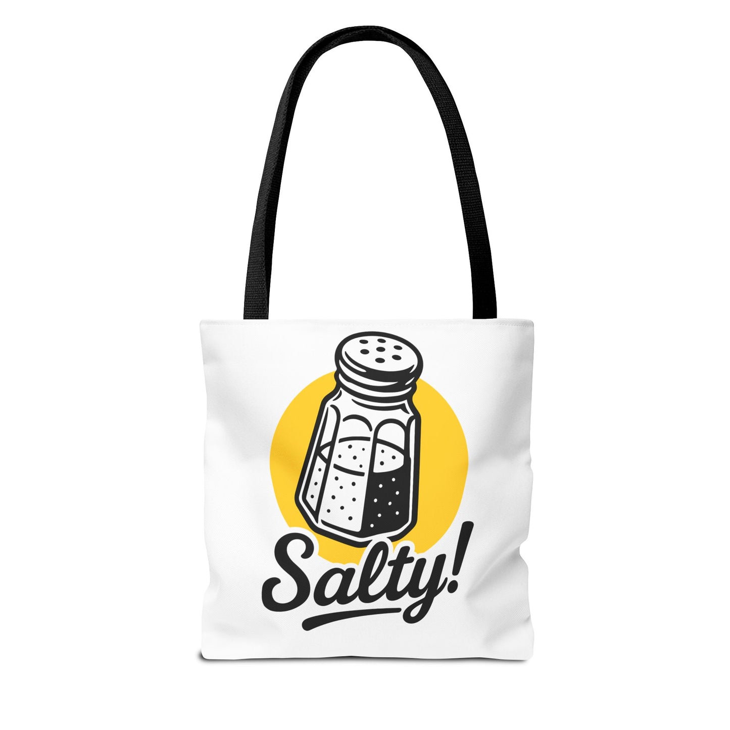 Salty! Salt Shaker Graphic Tote Bag — Funny Kitchen Lover Grocery Bag